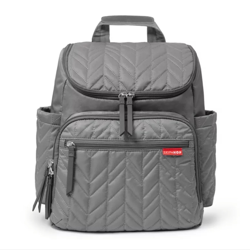SKIP*HOP Forma Backpack Diaper Bag in Grey